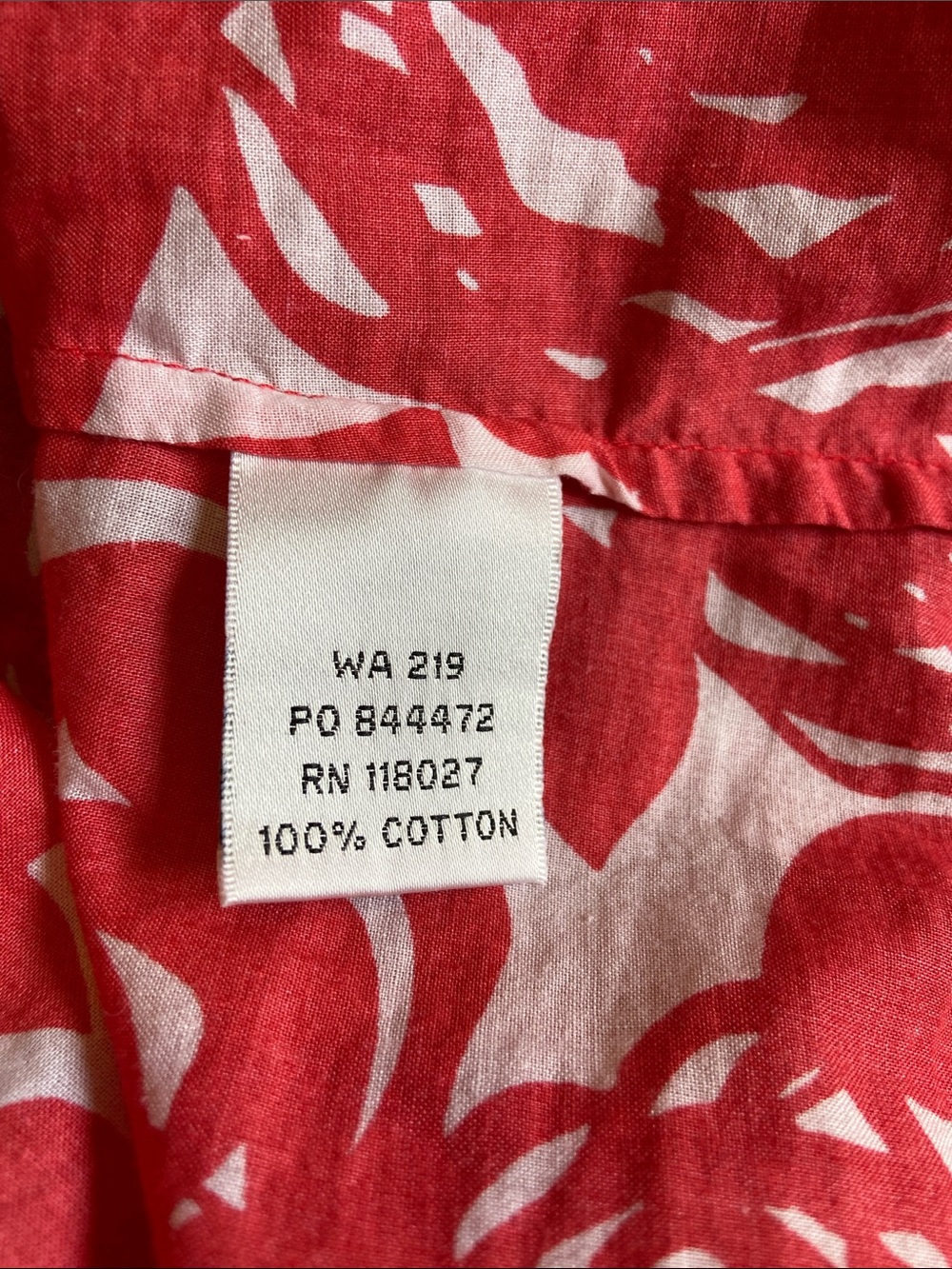 Boden Red and White Floral Cotton Top - Picture 4 of 4